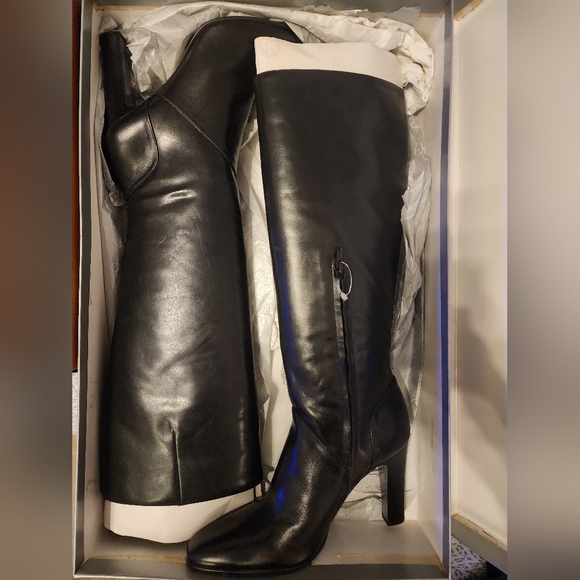 NIB Jessica Simpson Women's Khalen Leather Knee-High Boot 9 1/2 - Picture 1 of 13